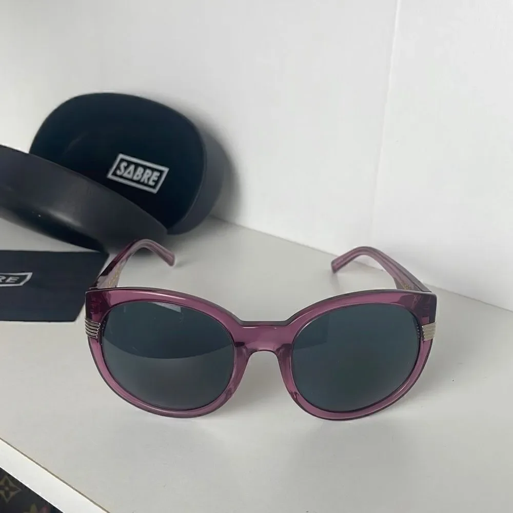 Sabre Acid Aloha Purple Plastic Frame Sunglasses SV46-661